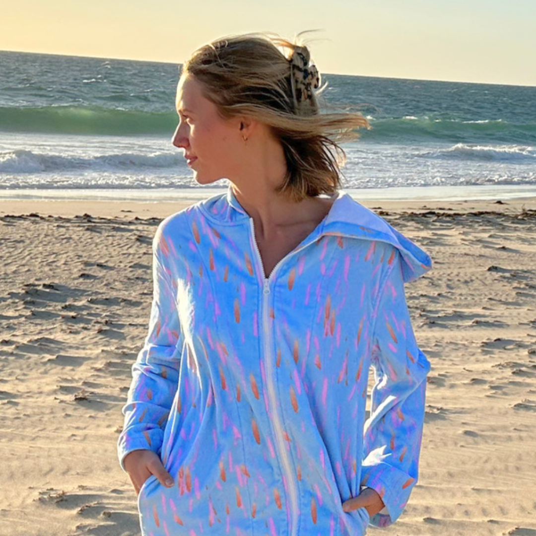 Luxe Pastel Breeze Hooded Towel