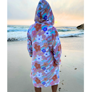 Luxe Petal Splash Hooded Towel