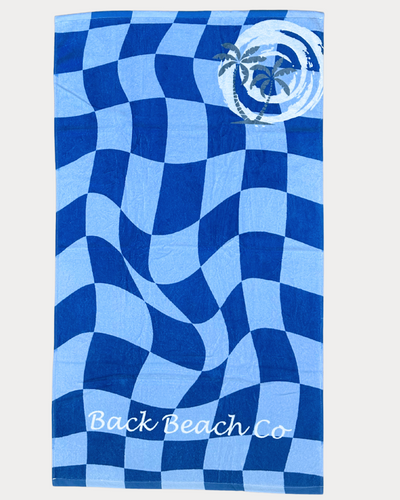 Tidal Checker Beach Bath Towel