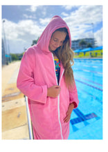 Load image into Gallery viewer, Pink Salt Microfiber Hooded Towel *SALE*