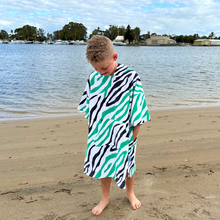 Load image into Gallery viewer, Short Sleeve Luxe Poncho Safari *SALE*