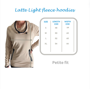 Light Fleece Latte Hoodie *SALE *