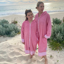 Load image into Gallery viewer, Lightweight Turkish/Terry Hooded Sunset Robe