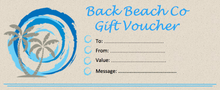 Load image into Gallery viewer, Back Beach Co Gift Card