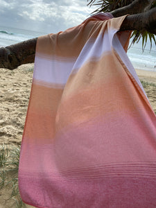 Turkish Terry Beach Towels - Sahara