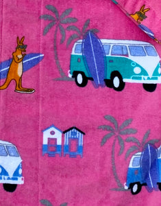 Luxe Pink Kombi Hooded Towel