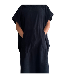 Microfibre Black Poncho