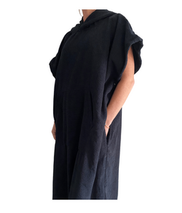 Microfibre Black Poncho