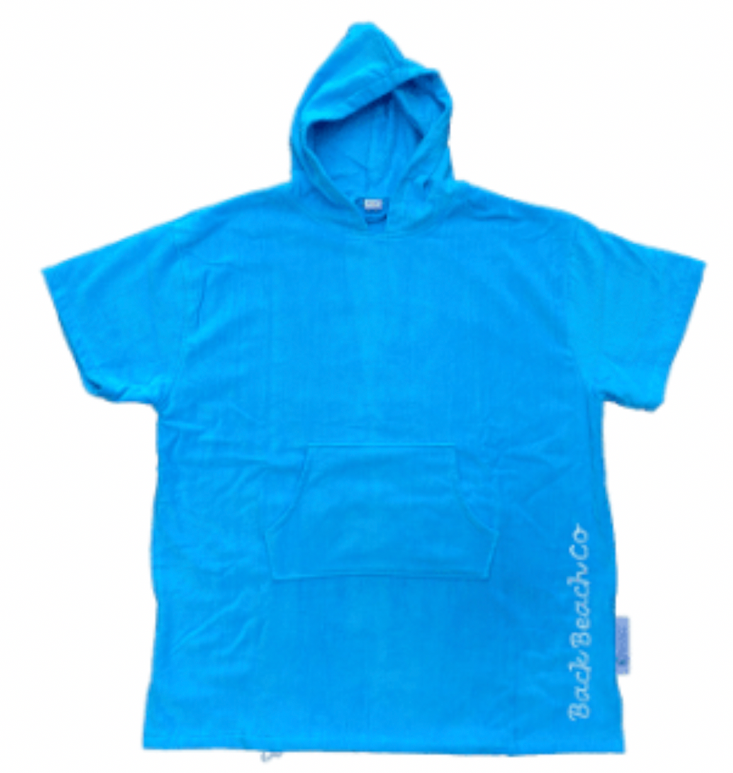 Short Sleeve Luxe Poncho Sea Salt