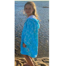 Load image into Gallery viewer, Aqua Haze Luxe Hooded Towel